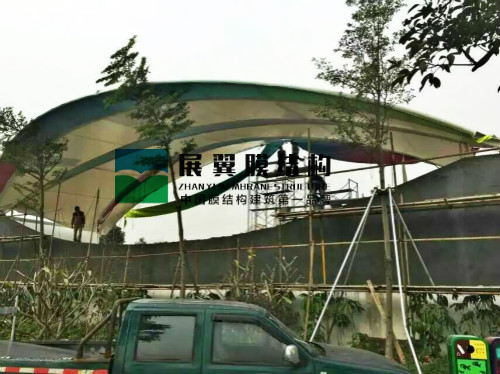 廈門海滄兒童公園張拉膜結構看臺工程