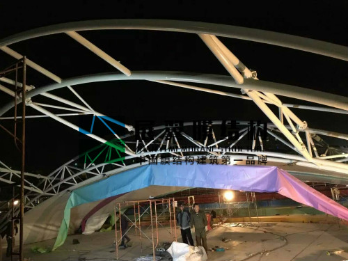 廈門海滄兒童公園張拉膜結構看臺工程
