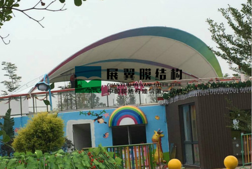 廈門海滄兒童公園張拉膜結構看臺工程