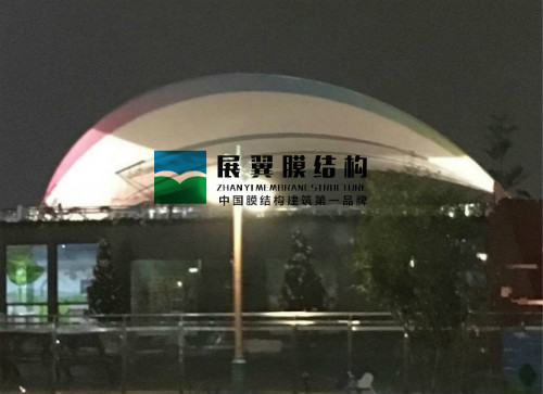廈門海滄兒童公園張拉膜結構看臺工程