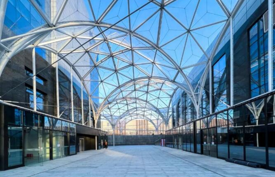 單層ETFE膜結(jié)構(gòu)案例欣賞，科興天富廠區(qū)改造